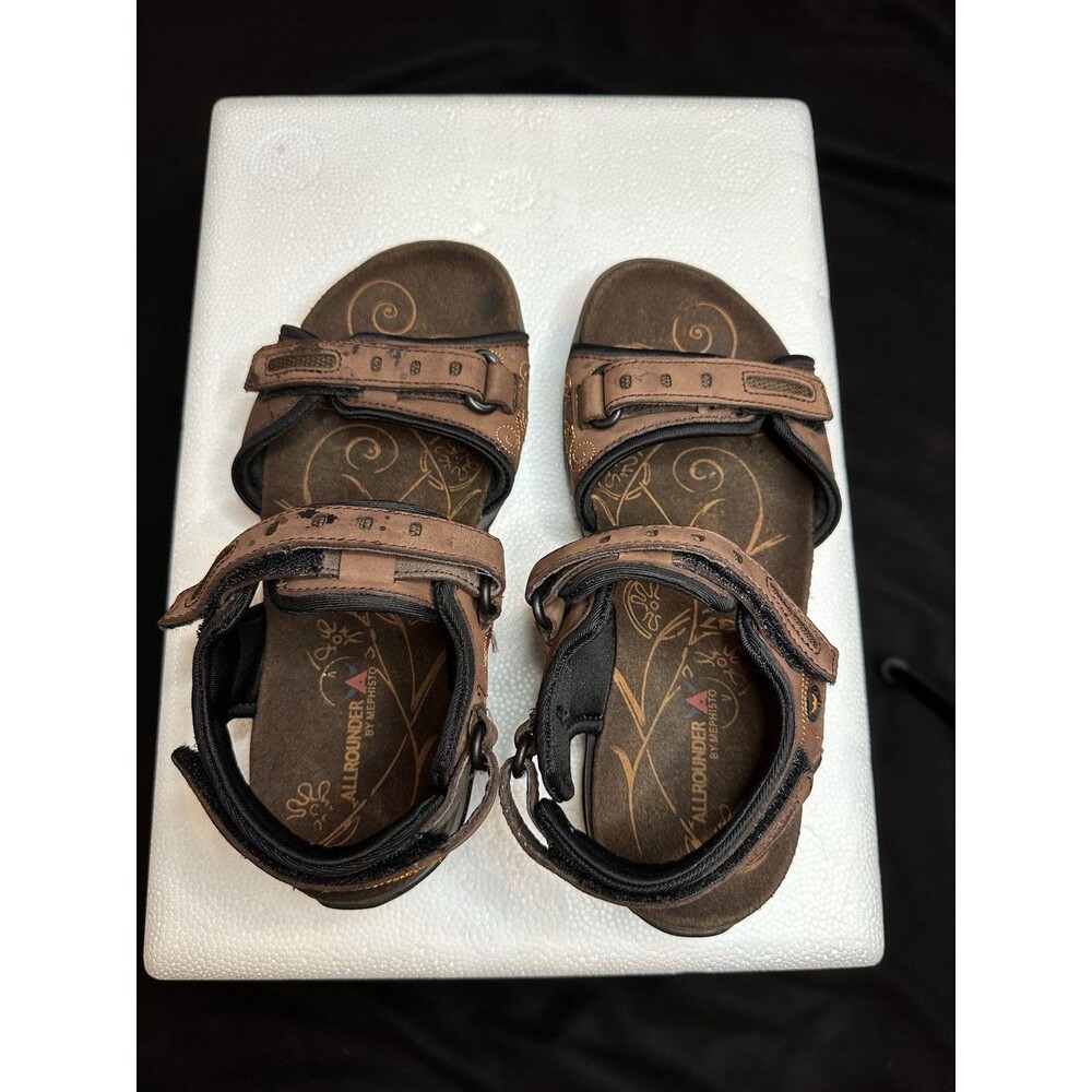 Allrounder by Mephisto brown sandal with shock absorber heal
